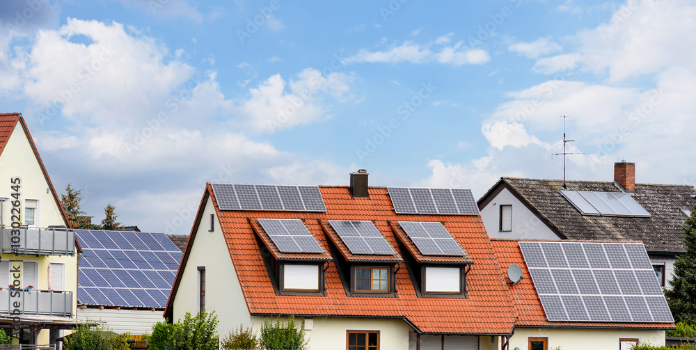 Grüne Energie von eigenen Dach - Stromerzeugung mit Solarzellen Grüne Energie von eigenen Dach - Stromerzeugung mit Solarzellen