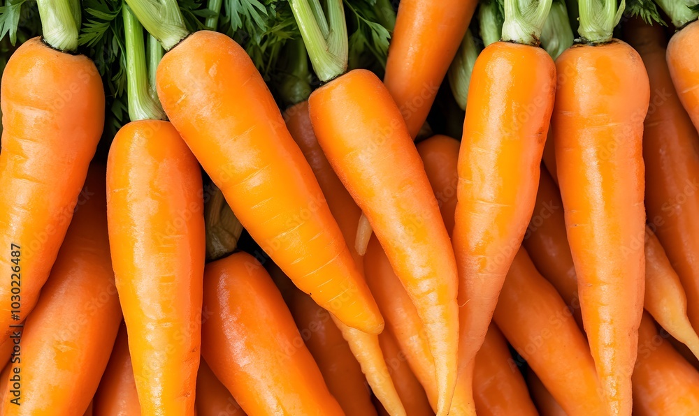  bright orange carrots are available in the market, Generative AI