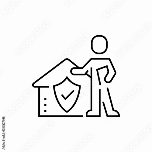 security guard icon sign vector