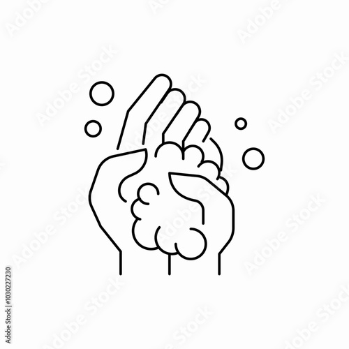 washing hands icon sign vector