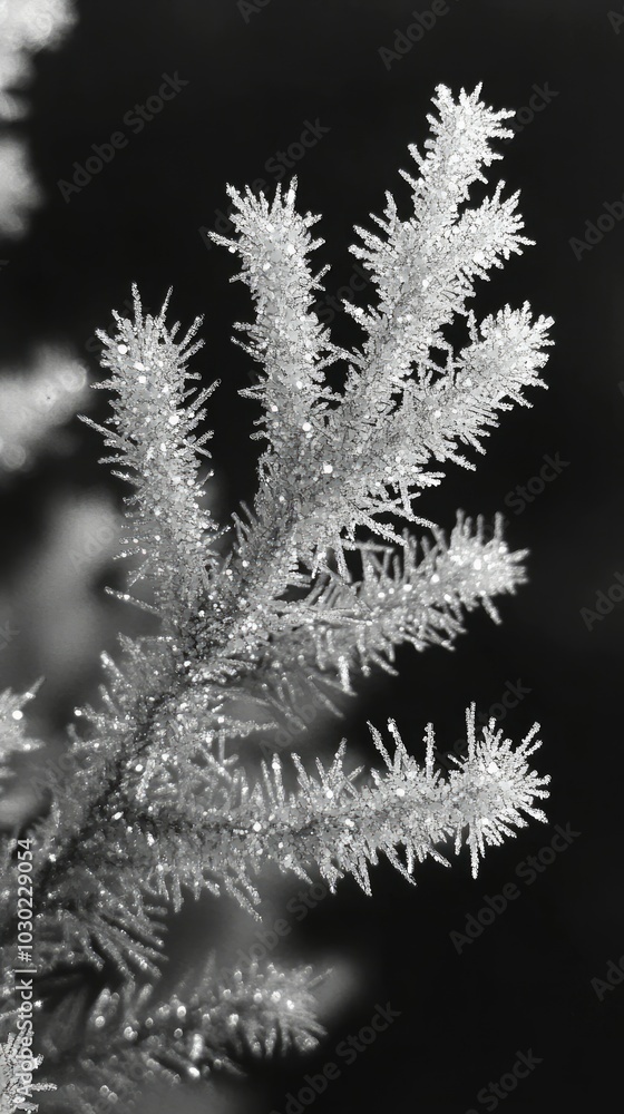 Frosted Needles, Evergreen trees Frosted Needles, Evergreen trees