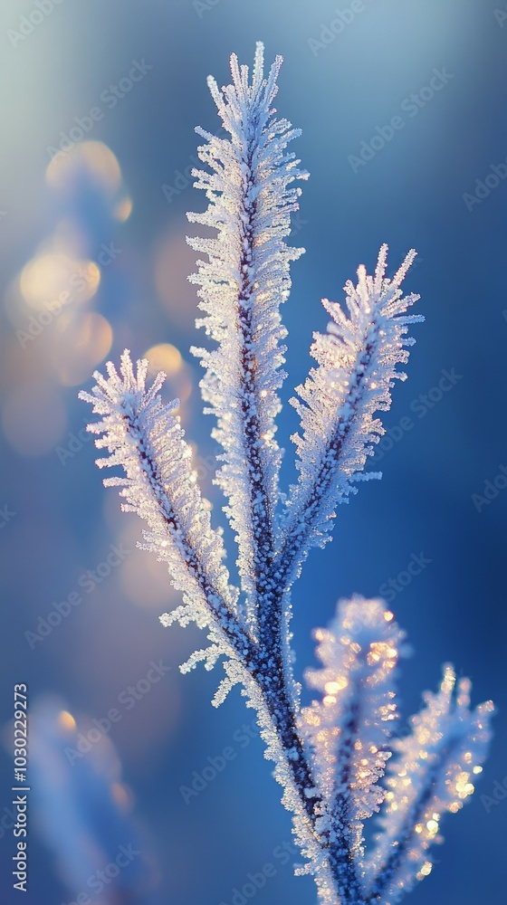 Frosted Needles, Evergreen trees Frosted Needles, Evergreen trees