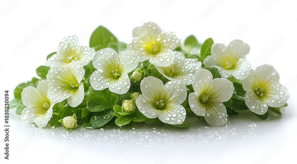 Fototapeta premium Serene Cluster of White flowers