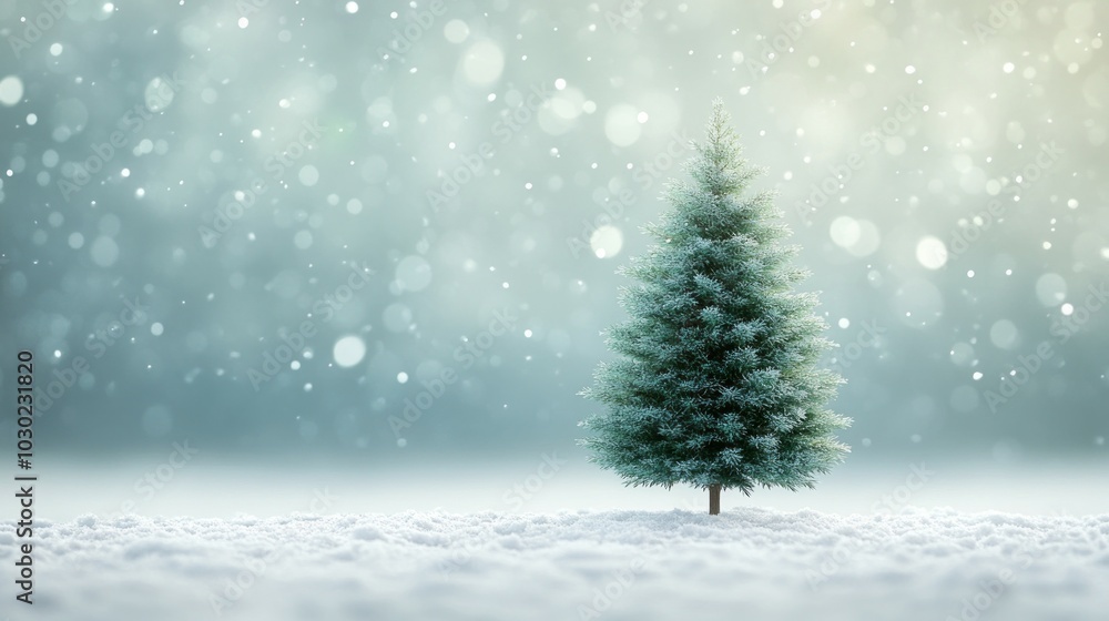 Emerald in Winter, Evergreen trees Emerald in Winter, Evergreen trees