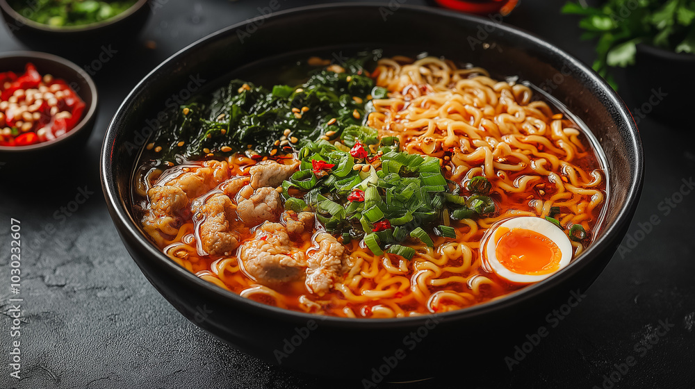 Ramen: Noodles in a meat or fish-based broth Ramen: Noodles in a meat or fish-based broth
