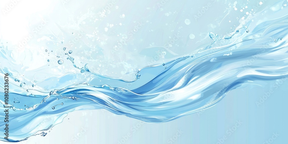 Captivating Splash of Frozen Water Swirling in Midair with Elegant Teal Gradient Captivating Splash of Frozen Water Swirling in Midair with Elegant Teal Gradient