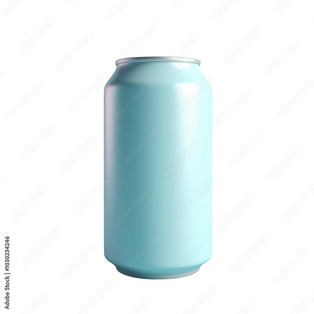 PNG pastel blue soda can 3d icon, cartoon style minimal on transparent, isolate on white background PNG pastel blue soda can 3d icon, cartoon style minimal on transparent, isolate on white background