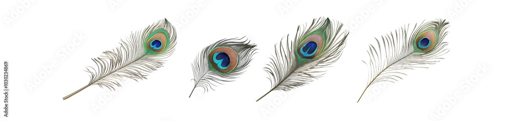 Obraz premium peacock feather (PNG)