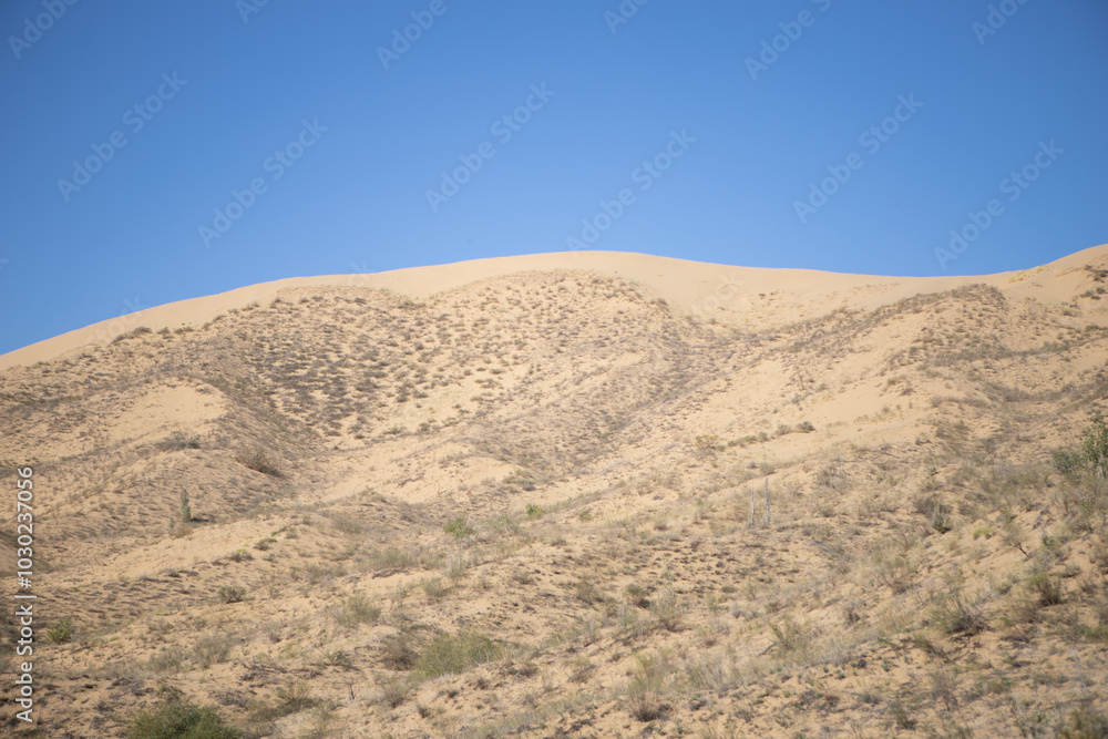 Mountains of sand in the desert. Dagestan, the Caucasus Mountains of sand in the desert. Dagestan, the Caucasus