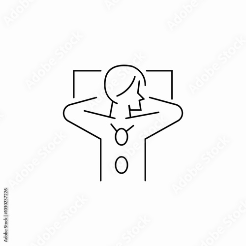 thai massage icon sign vector
