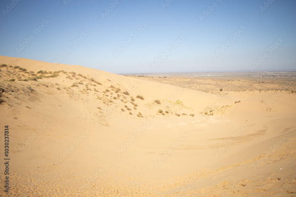 Mountains of sand in the desert. Dagestan, the Caucasus Mountains of sand in the desert. Dagestan, the Caucasus