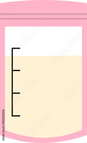 Breast milk storage illustration 