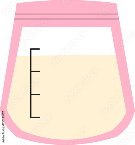 Breast milk storage illustration 