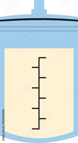Breast milk storage illustration 