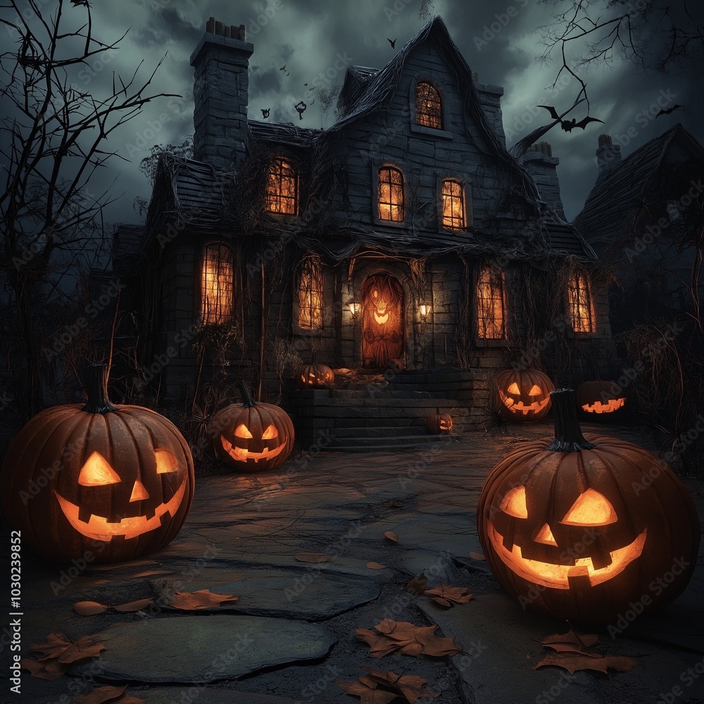 halloween background with pumpkin halloween background with pumpkin