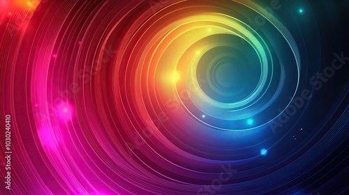 Abstract Colorful Swirling Background