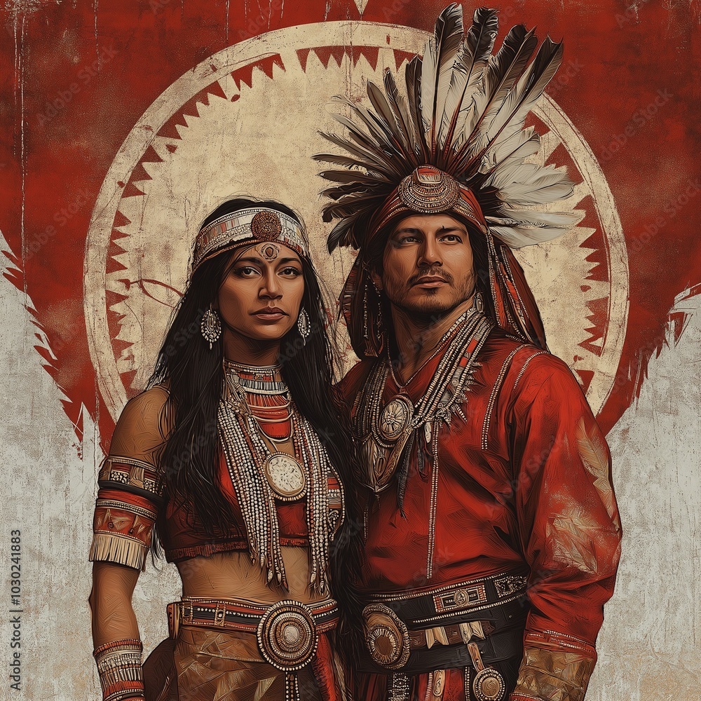 Obraz premium red indian
