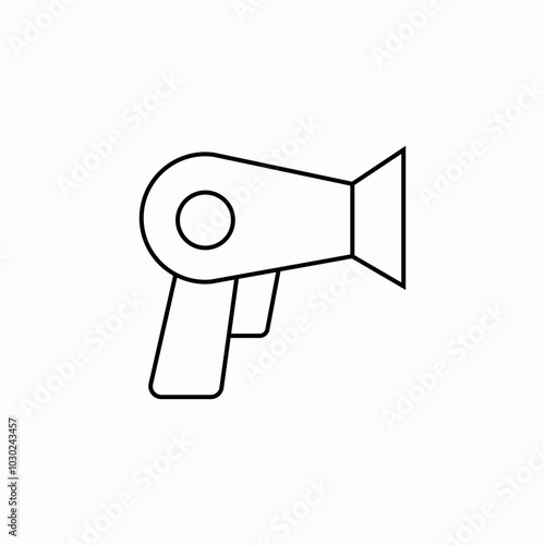 hair dryer icon sign vector