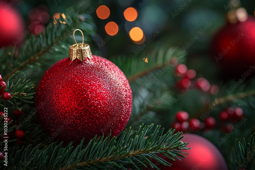 Christmas Season Background created with Generative AI Christmas Season Background created with Generative AI