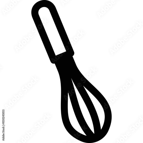 Simple vector icon cooking whisk