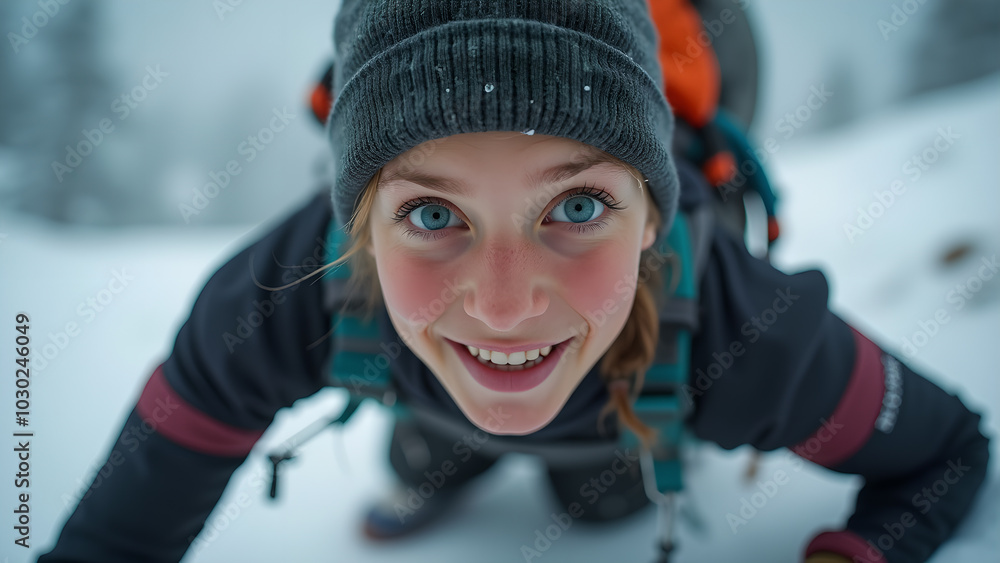 Looking the Camera mountain ice