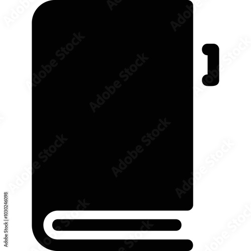 
Simple vector icon phone book

