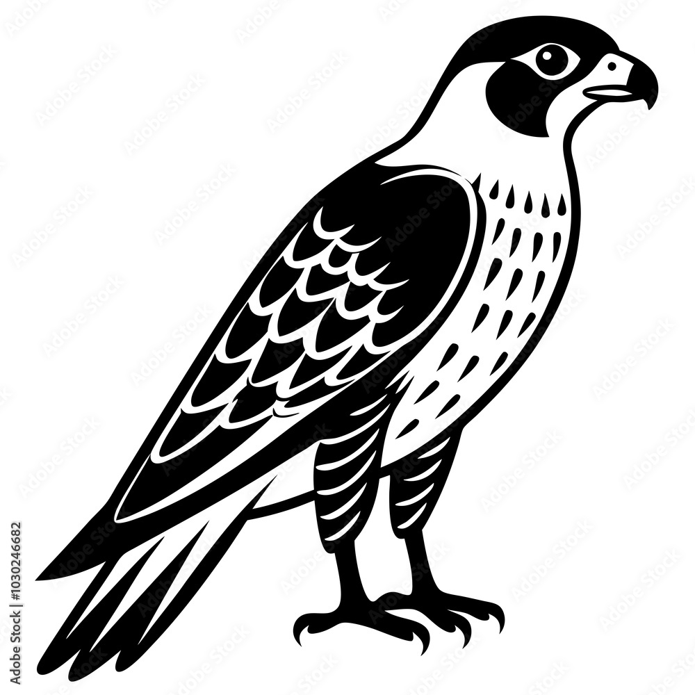 falcon bird on a branch falcon bird on a branch