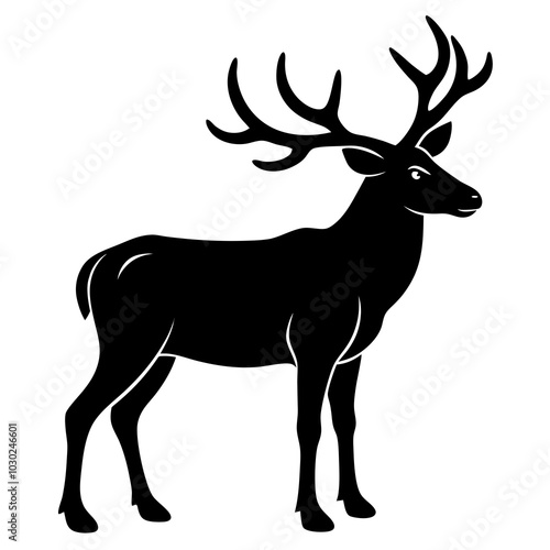 elk silhouette vector