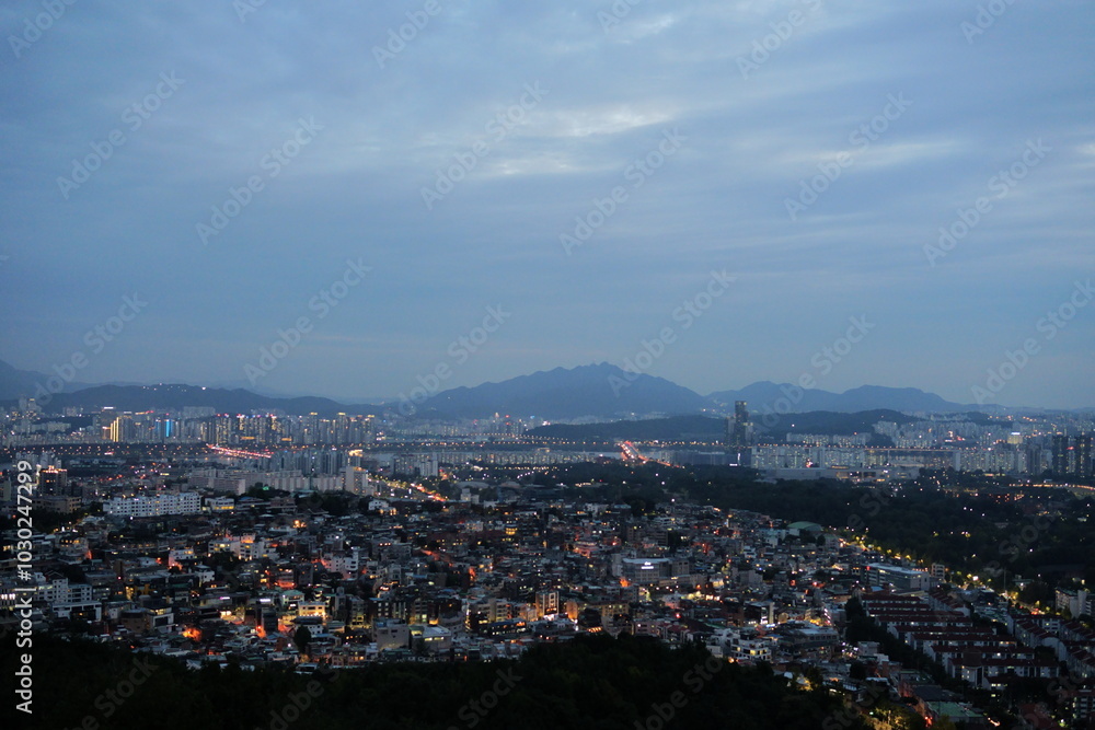 Obraz premium view of the city