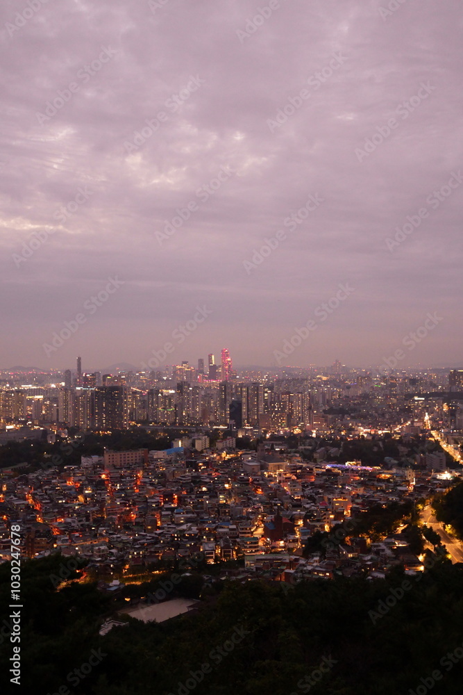 Naklejka premium view of the city