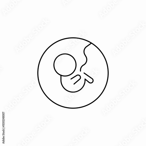 baby fetus birth icon sign vector