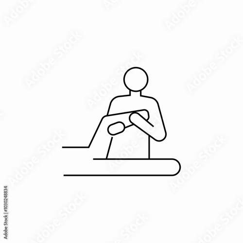 physical massage icon sign vector