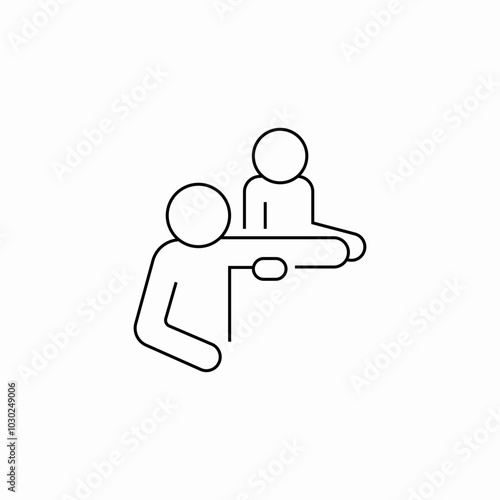 spinal decompression icon sign vector
