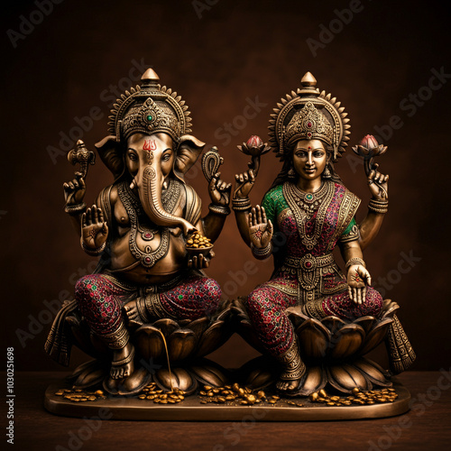 Statues of Lord Ganesha and...