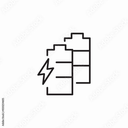 battery charge icon sign vector