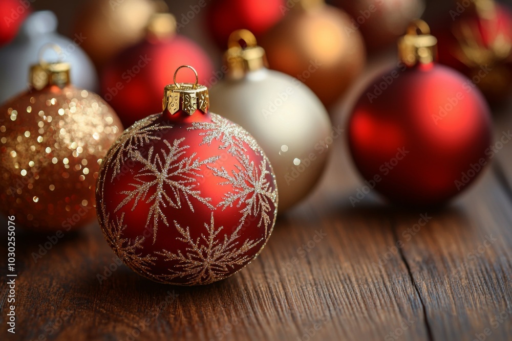 Christmas Season Background created with Generative AI Christmas Season Background created with Generative AI