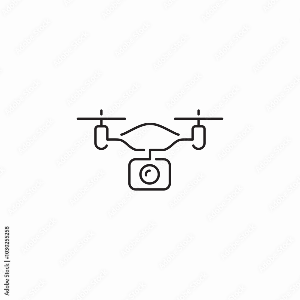 drone camera icon sign vector drone camera icon sign vector