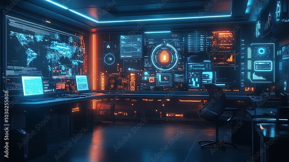 A futuristic office where legal professionals analyze IoT privacy issues, holographic data streams connecting smart devices like cameras, thermostats, and wearables, A futuristic office where legal professionals analyze IoT privacy issues, holographic data streams connecting smart devices like cameras, thermostats, and wearables,