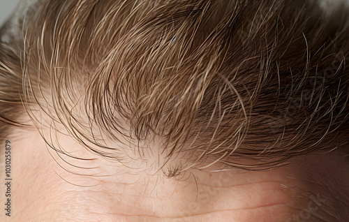 Scalp, hair loss, thinning hair photo