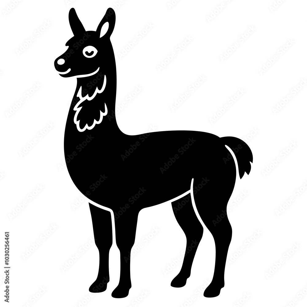 illustration of a llama illustration of a llama