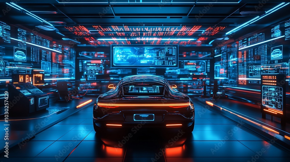 A high-tech control room where engineers monitor autonomous vehicle performance, holographic projections of legal compliance and safety standards, self-driving cars on digital maps, A high-tech control room where engineers monitor autonomous vehicle performance, holographic projections of legal compliance and safety standards, self-driving cars on digital maps,