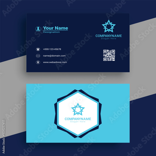 minimal golden business card template