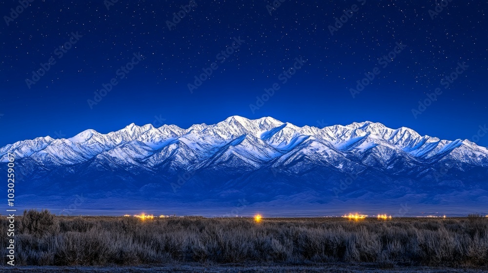 Crystal Horizon, Snow covered mountains Crystal Horizon, Snow covered mountains