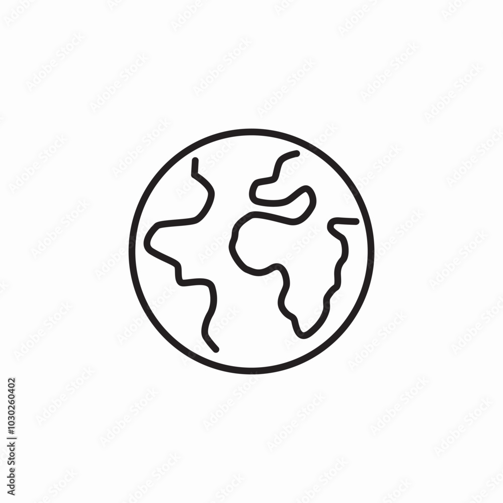 earth world icon sign vector