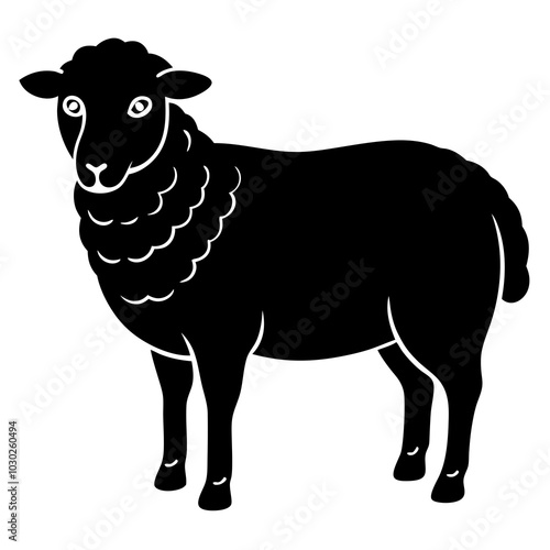 black and white sheep