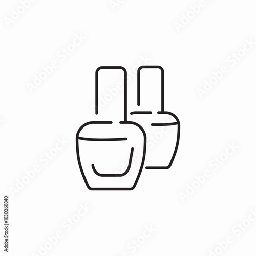 nail polish top coat icon sign vector