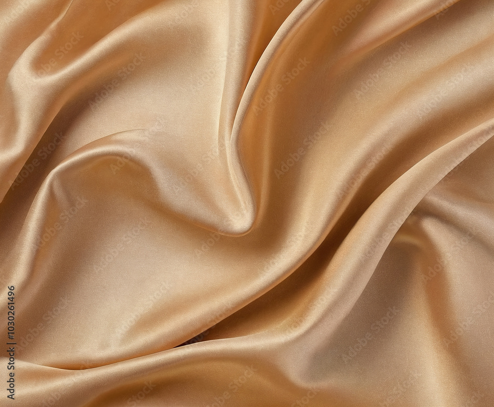 Fototapeta premium Golden Champagne Silk Texture