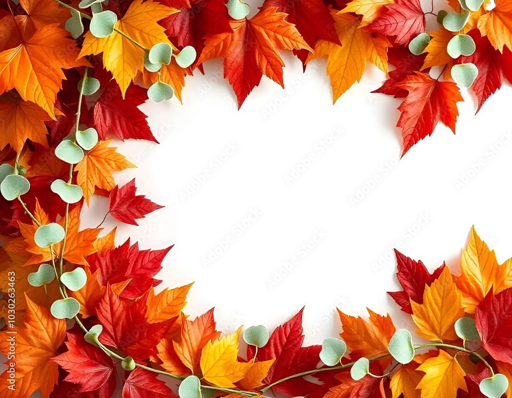 A nature-themed frame featuring autumn leaves in shades of orange, red, and yellow surrounding the edges. A nature-themed frame featuring autumn leaves in shades of orange, red, and yellow surrounding the edges.