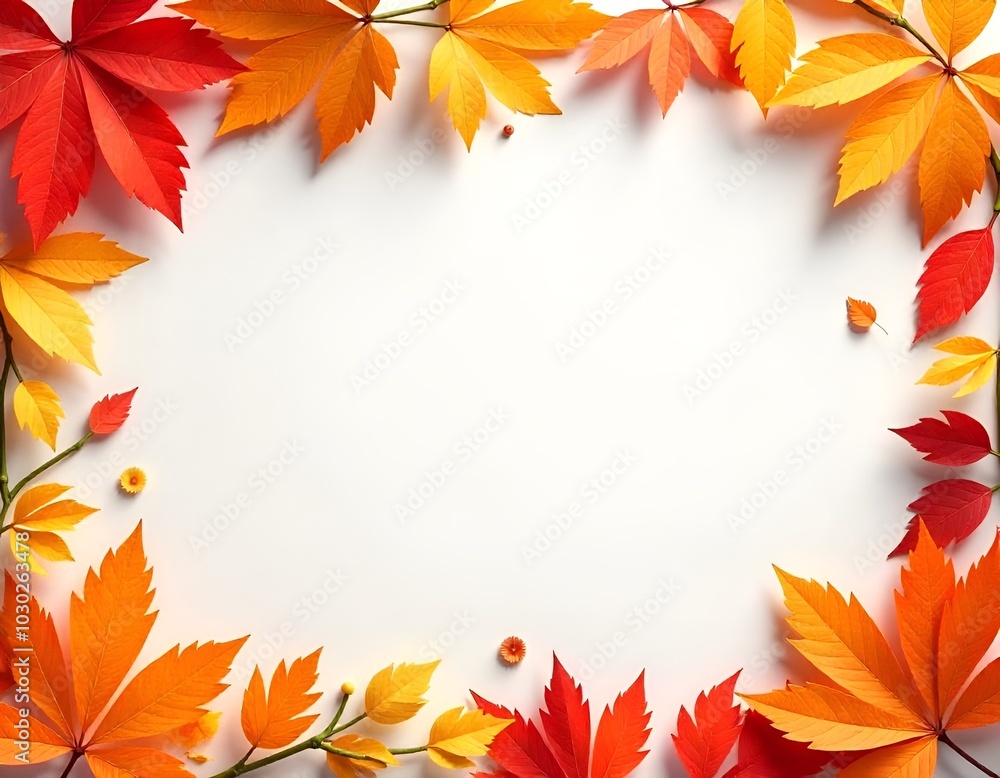 A nature-themed frame featuring autumn leaves in shades of orange, red, and yellow surrounding the edges. A nature-themed frame featuring autumn leaves in shades of orange, red, and yellow surrounding the edges.