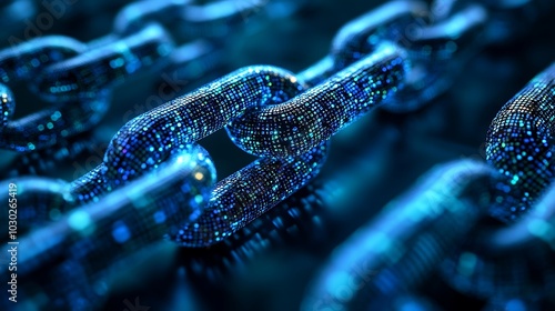 Blockchain network visualized with interconnected digital contracts, abstract nodes and lines of encrypted data representing secure agreements, high-tech futuristic vibe,